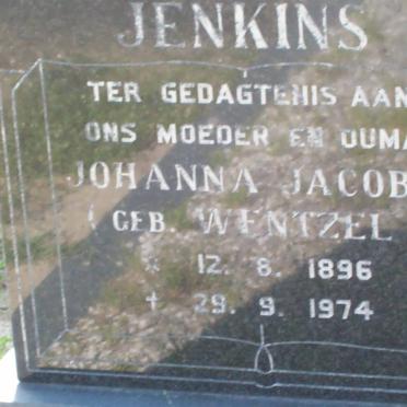 JENKINS Johanna Jacoba nee WENTZEL 1896-1974