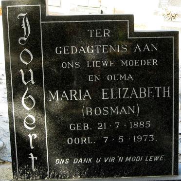 JOUBERT Maria Elizabeth nee BOSMAN 1885-1973