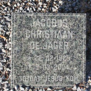 JAGER Christiaan Jacobus, de 1948-1973 :: JAGER Catherina Hendrika, de nee LUBBE 1923-1992