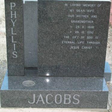 JACOBS Phyllis 1928-1992