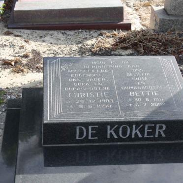 KOKER Christie, de 1903-1990 &amp; Bettie 1911-2002