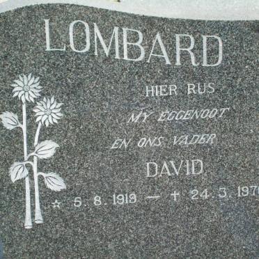 LOMBARD David 1919-1976