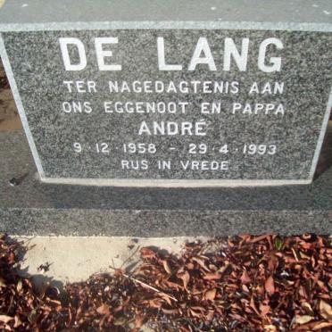 LANG André, de 1958-1993