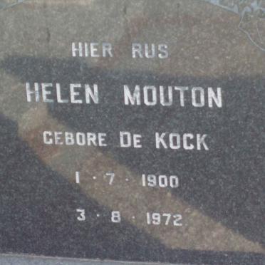 MOUTON Helen nee DE KOCK 1900-1972