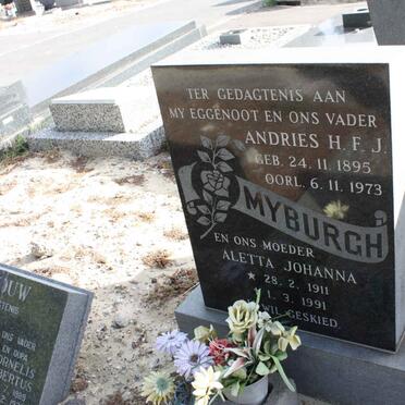 MYBURGH Andries H.F.J. 1895-1973 &amp; Aletta Johanna 1911-1991