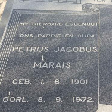 MARAIS Petrus Jacobus 1901-1972