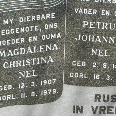 NEL Petrus Johannes 1897-1981 &amp; Magdalena Christina 1907-1979