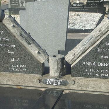 NEL Elia 1908-1992 &amp; Anna Debora 1915-1974