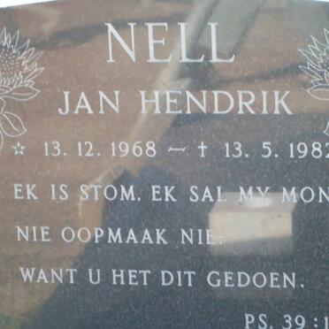 NELL Jan Hendrik 1968-1982