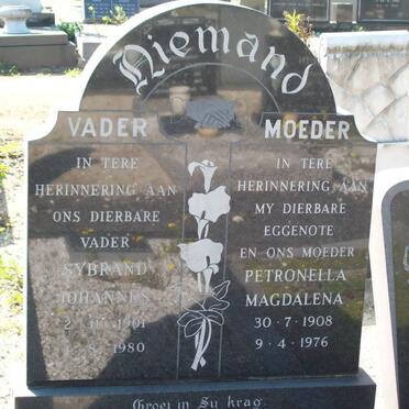 NIEMAND Sybrand Johannes 1901-1980 &amp; Petronella Magdalena 1908-1976