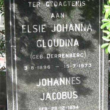 POOL Johannes Jacobus 1894-1980 &amp; Elsie Johanna Gloudina DERRENBERG 1896-1973