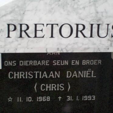 PRETORIUS Christiaan Daniel 1968-1993