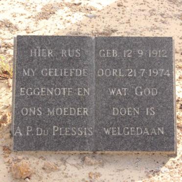 PLESSIS A.P., du 1912-1974