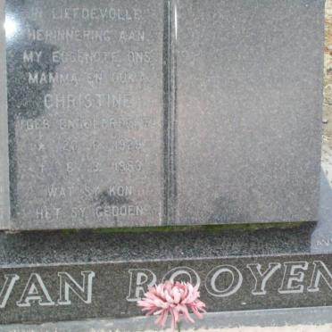 ROOYEN Christine, van nee ENGELBRECHT 1929-1993