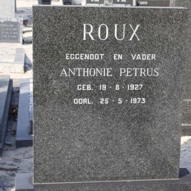 ROUX Anthonie Petrus 1927-1973