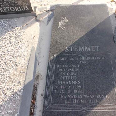 STEMMET Petrus Johannes 1929-1983