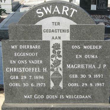SWART Christoffel H. 1896-1973 &amp; Magrietha J.P. 1897-1987