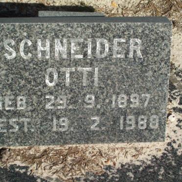 SCHNEIDER Otti 1897-1988