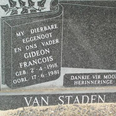 STADEN Gideon Francois, van 1918-1981