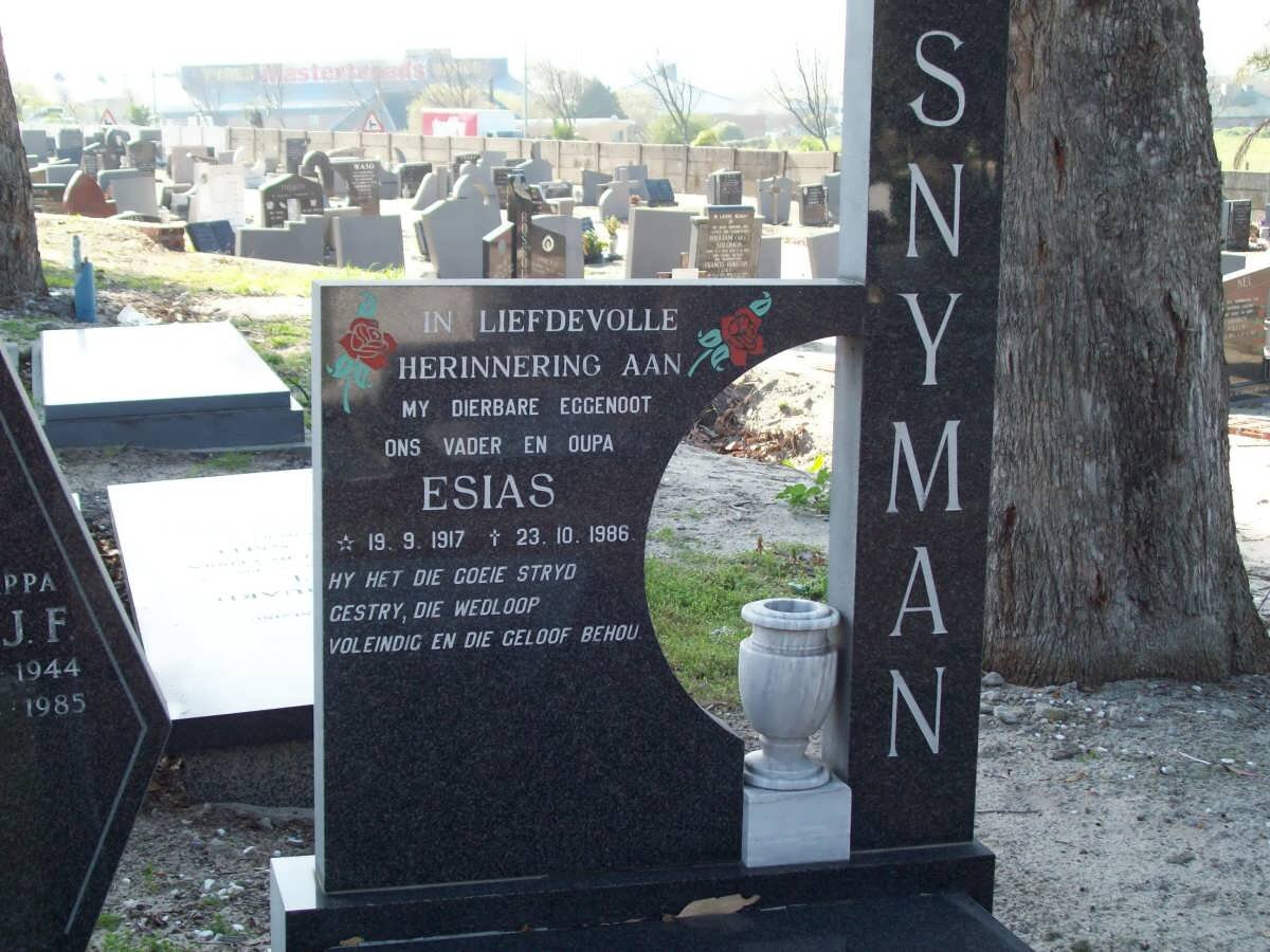 SNYMAN Esias 1917-1986