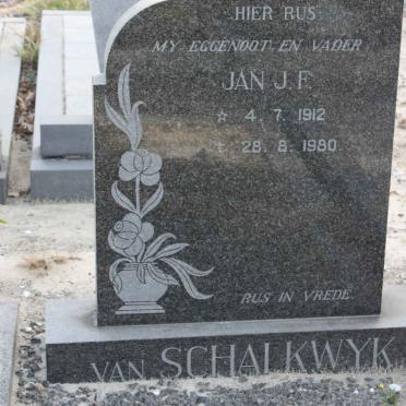SCHALKWYK Jan J.F., van 1912-1980