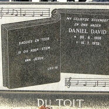 TOIT Daniel David, du 1908-1972