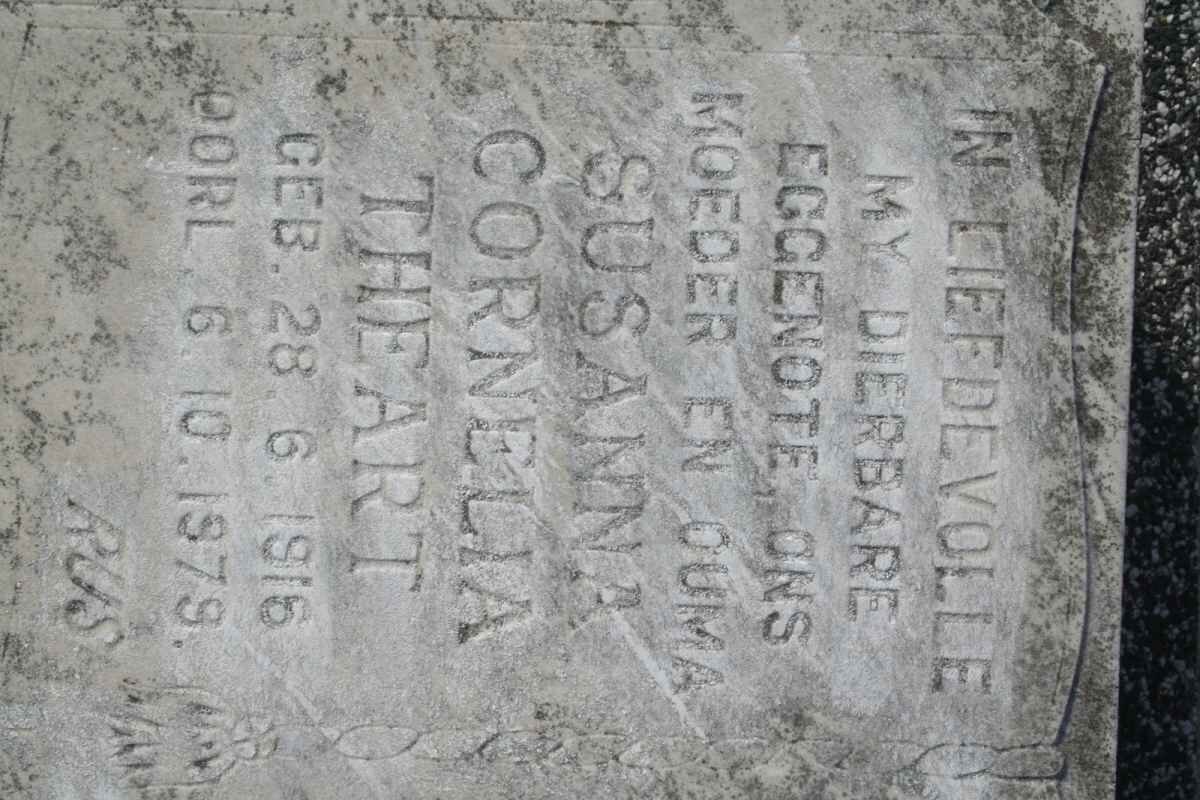 THEART Susanna Cornelia 1916-1979