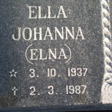 TERBLANCHE Ella Johanna 1937-1987