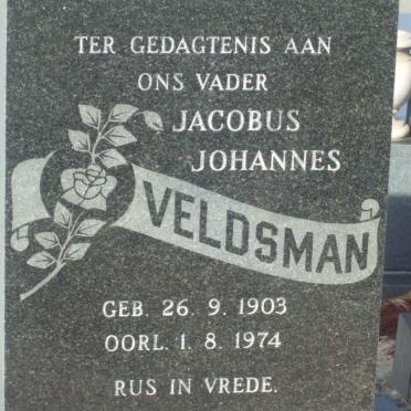 VELDSMAN Jacobus Johannes 1903-1974