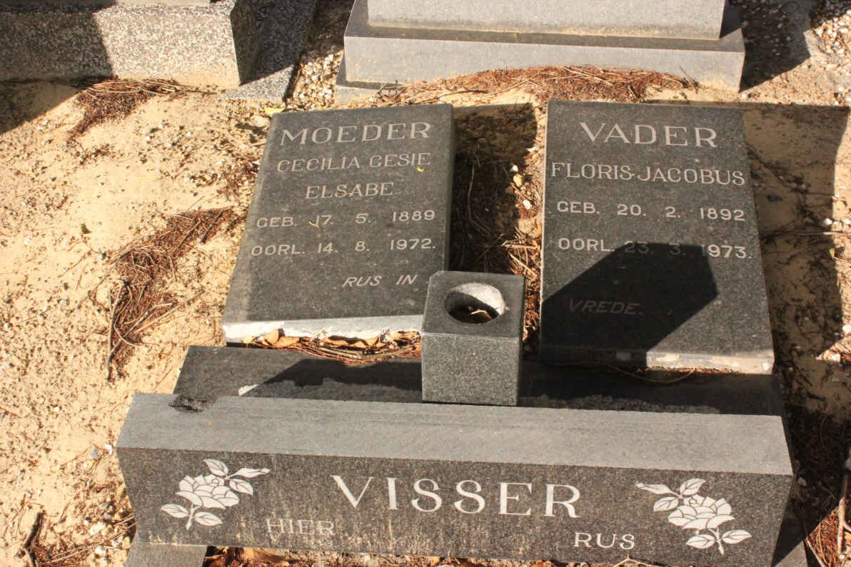 VISSER Floris Jacobus 1892-1973 &amp; Cecilia Gesie Elsabe 1889-1972