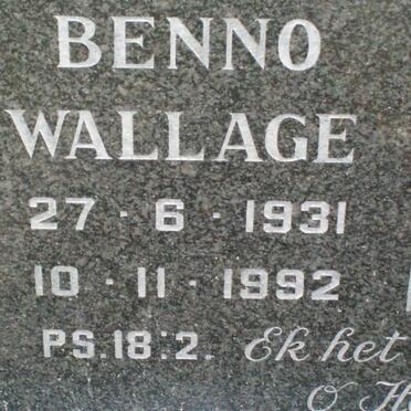 WALLAGE Benno 1931-1992