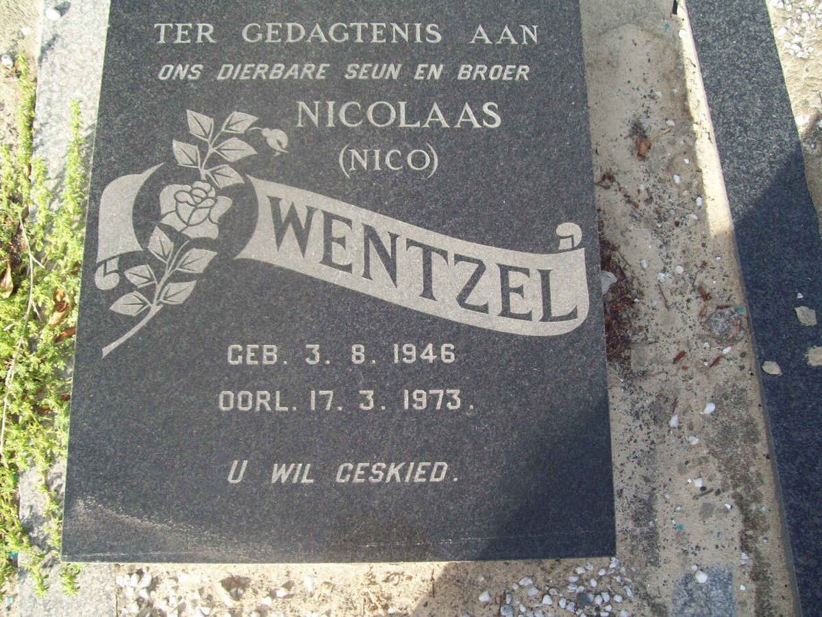 WENTZEL Nicolaas 1946-1973