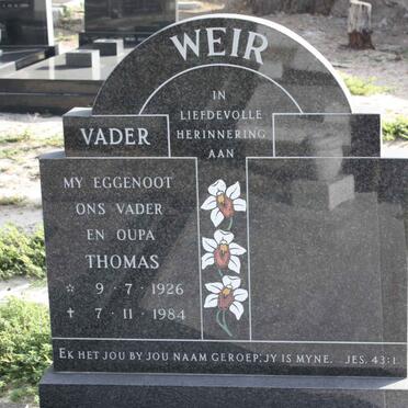 WEIR Thomas 1926-1984