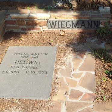 WIEGMANN Hedwig nee RUPPERT 1891-1973