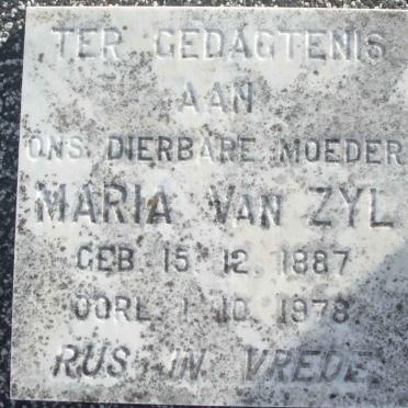ZYL Maria, van 1887-1978