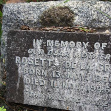 CRUZ Rosetta, de la 1866-1946