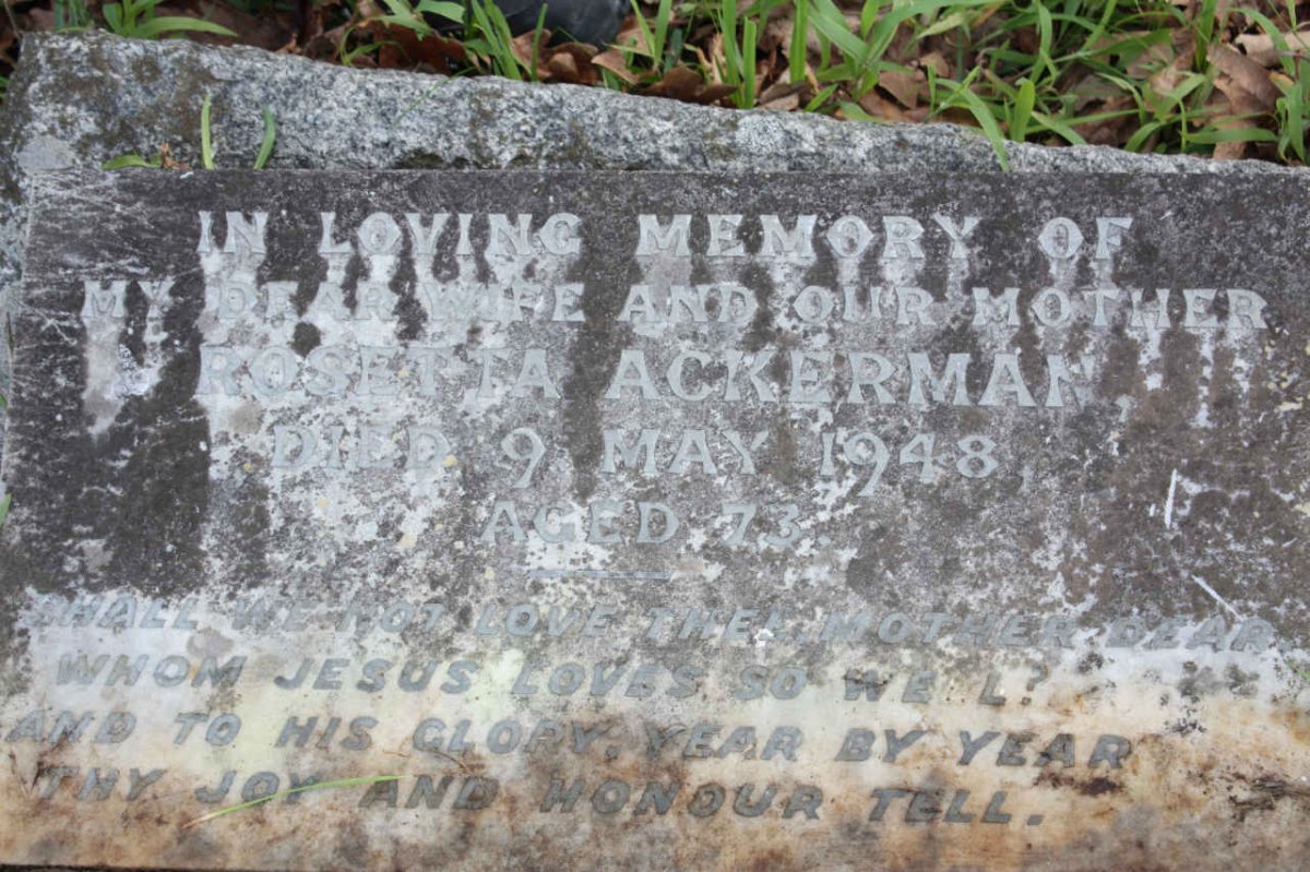 ACKERMAN Rosetta -1948