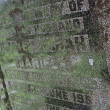 DANIELS Daniel Josiah 1898-1950