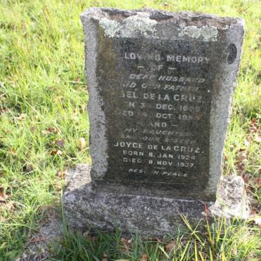 CRUZ Abel, de la 1895-1954 :: DE LA CRUZ Joyce 1924-1937