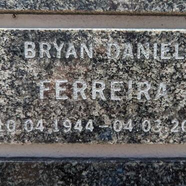FERREIRA Bryan Daniel 1944-2009