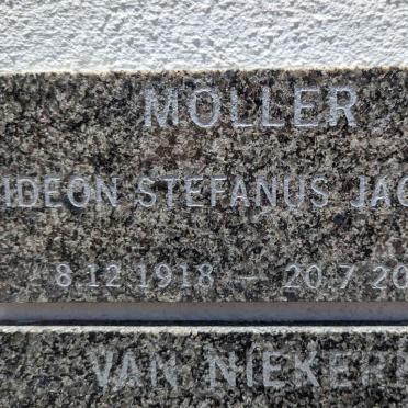 MOLLER Gideon Stefanus Jacobus 1918-2002