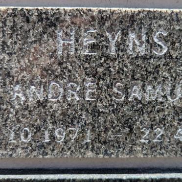 HEYNS Andre Samuel 1971-2007