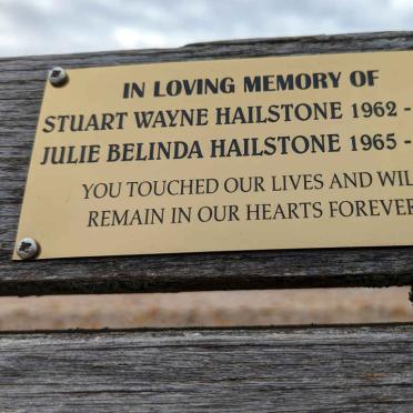 HAILSTONE Stuart Wayne 1962-2020 &amp; Julie Belinda 1965-2004