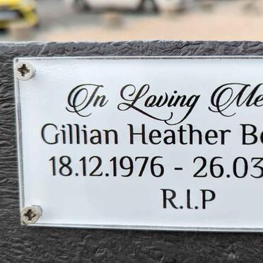BOUWER Gillian Heather 1976-2015