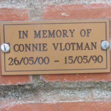 VLOTMAN Connie 1900-1990