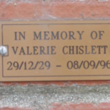 CHISLETT Valerie 1929-1996