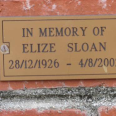 SLOAN Elize 1926-2002