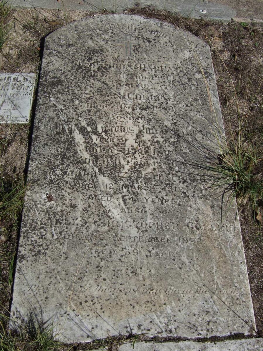 BARFINCE ? -1889 :: COLLINS Susan -1??8 :: COLLINS ? :: ? Sarah Elizabeth -1912 :: COLLINS ? Christopher -1922