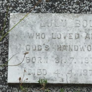 BOLUS Lulu 1877-1970