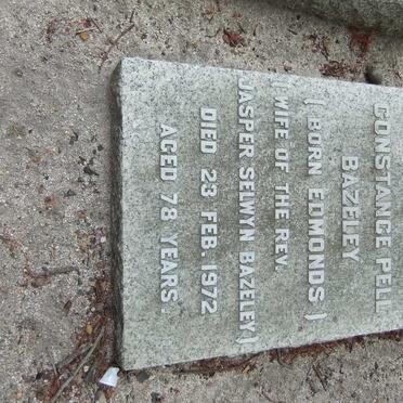 BAZELEY Constance Pell nee EDMONDS -1972